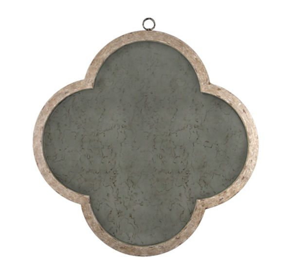 Clove shaped hand antiqued mirror from the Kellogg Collection | @kelloggfurn