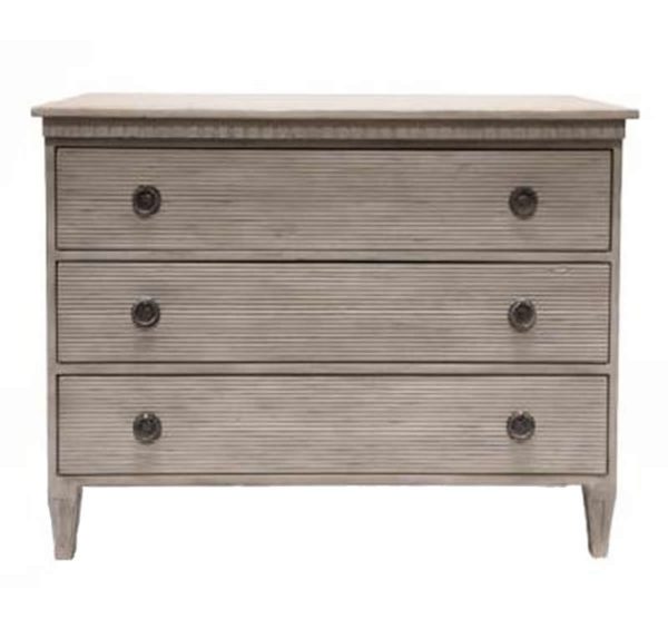 French Ribbed Straw Chest from the Kellogg Collection | @kelloggfurn