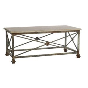 Stone medallion cocktail table from the Kellogg Collection | @kelloggfurn
